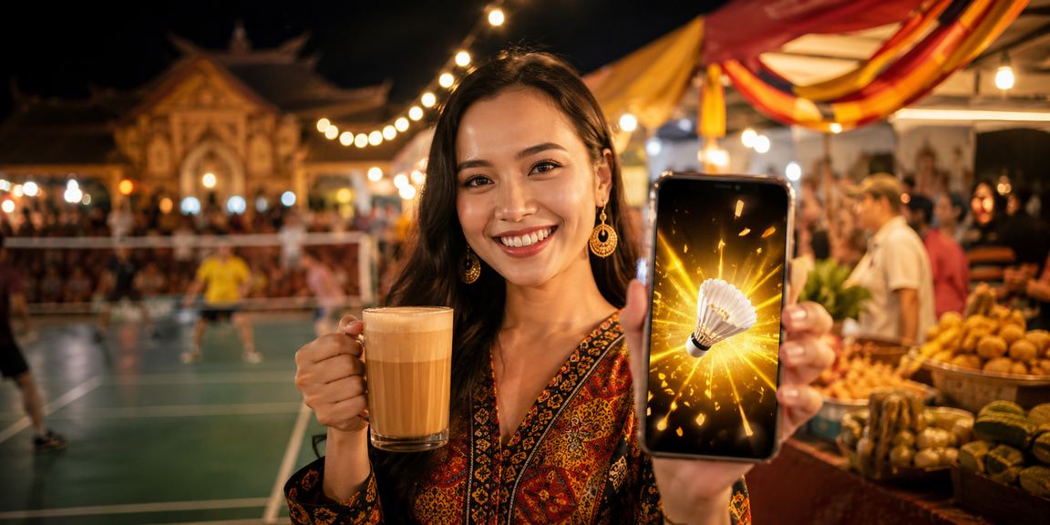 Pengguna log masuk ke platform lembu99 melalui telefon pintar di Malaysia